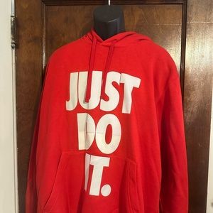Men’s red Just Do It Nike hoodie